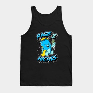 Rags 2 Riches Drippy Graffiti Culture Hip Hop Teddy Bear Tank Top